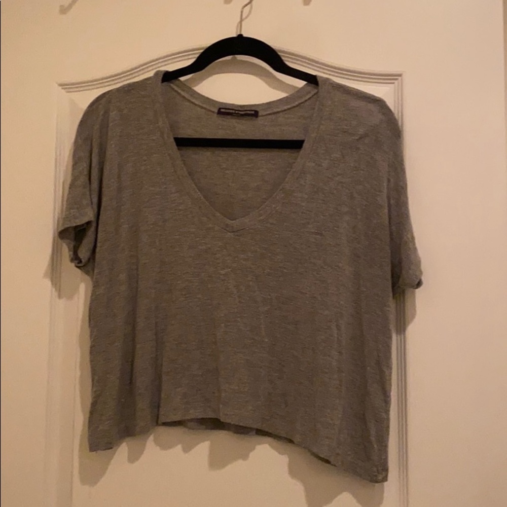 Grey crop top